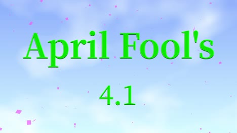 april fool's english message text animation motion graphics