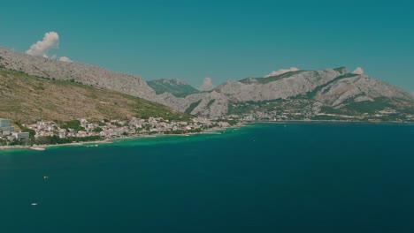 croacia costa aérea playas azul agua naturaleza limpio soleado vacaciones