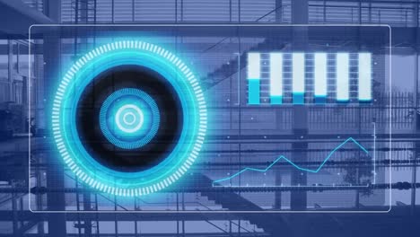 Animación-Del-Procesamiento-De-Datos-En-Una-Oficina-Vacía