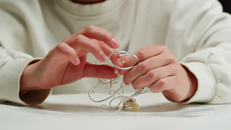 tangled headphones