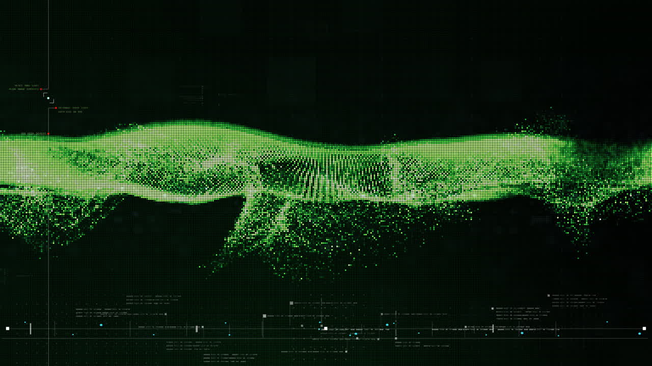 Futuristic holographic simulation of artificial neural networks intelligence performing Data Sequence Analysis head up display background