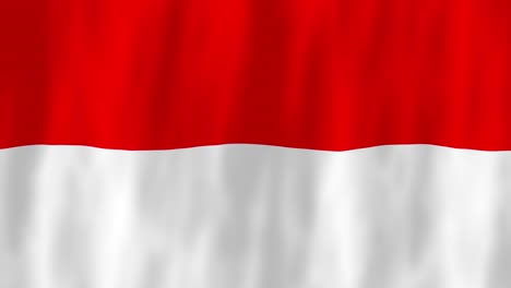 Indonesien-Flagge-Land-Animation-3d-Symbol-Design-Wehend-Im-Wind-Bewegung-National-Patriotismus-Welt-Kultur-Emblem-Banner-Südostasien-Rot-Weiß