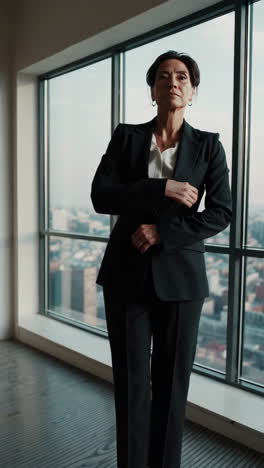 mujer de negocios en la oficina