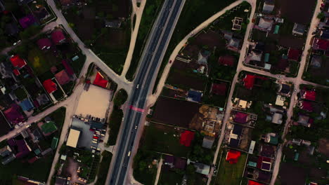 Top-down-view-of-European-Highway