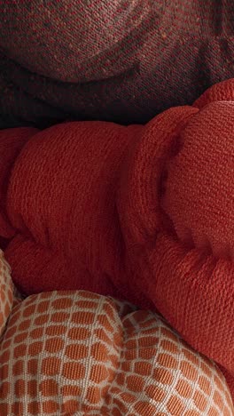 heap of soft bodies spinning around. 3d vertical animation