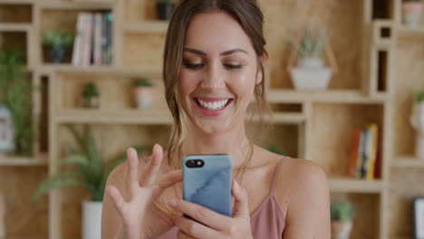 portrait-of-beautiful-young-woman-using-smartphone-smiling-texting-browsing-online-happy-reading-social-media-messages-enjoying-mobile-communication-connection