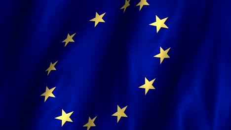 european union waving flag 4k