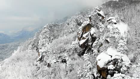 snowy mountains with drones
seoraksan, south korea