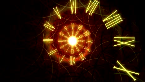 viaje en el tiempo abstracto espiral animación de fondo conceptual
