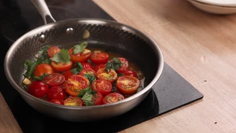 sautéed cherry tomatoes with basil