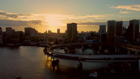 the aerial view of tokyo