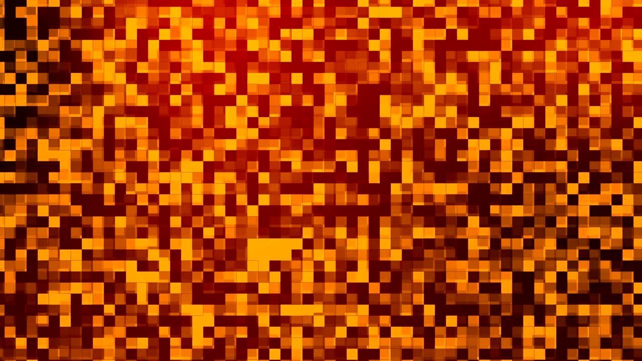 arrière-plan de mouvement de pixels orange abstraits