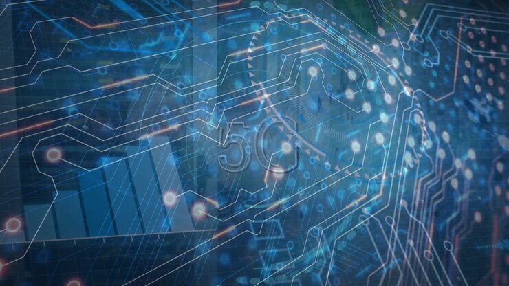 Animation of network of connections over data processing