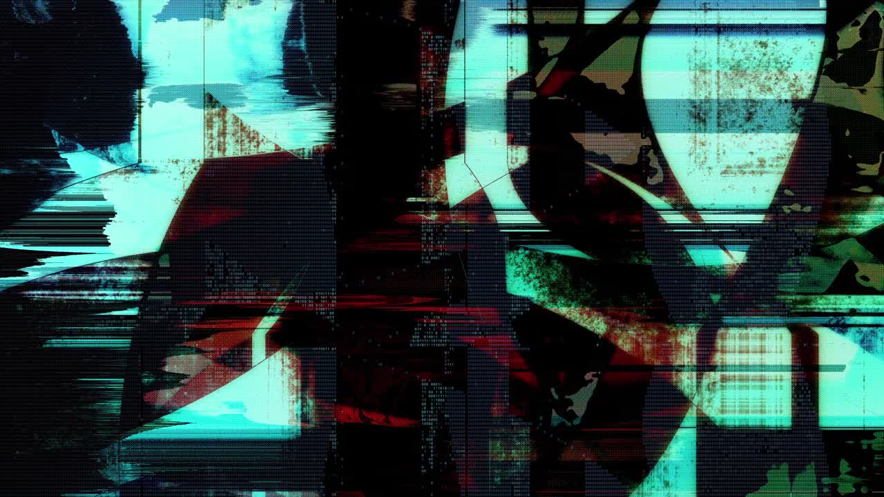 trippy cyberpunk anime manga hud glitch loop (el ciclo de errores de la computadora)