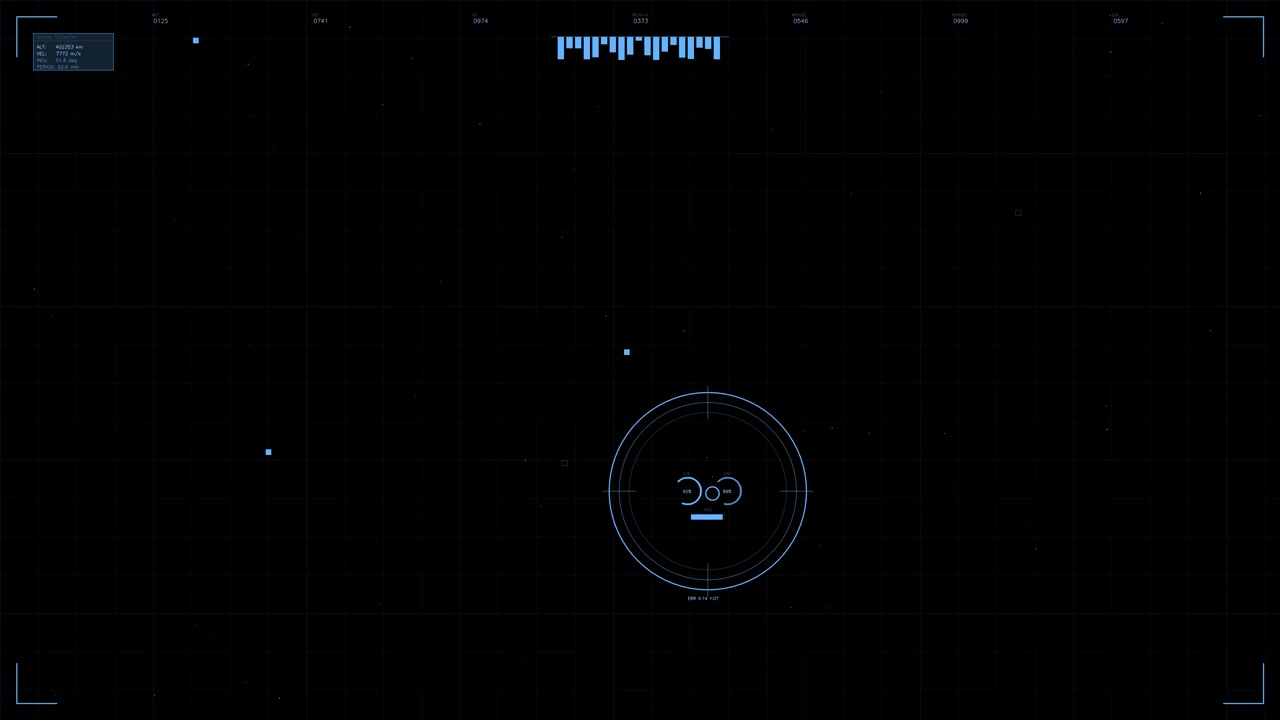 The digital display shows a high tech interface used in military simulations. It features readouts and circular targeting graphics. This allows for strategic planning in virtual combat scenarios