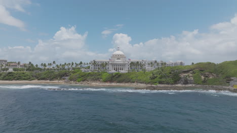 capitolio de san juan puerto rico drone shot