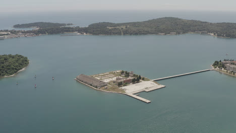 toma de croacia drone de la costa en 4k
