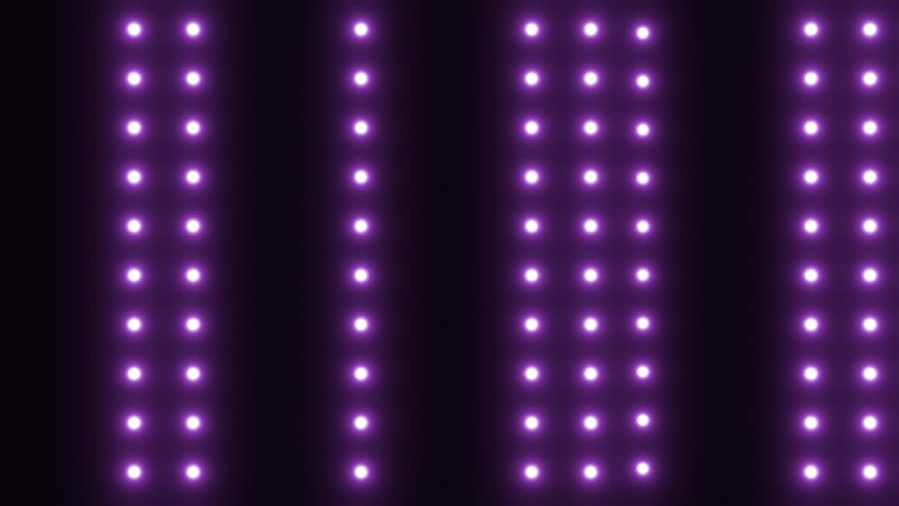Luci viola del palco
