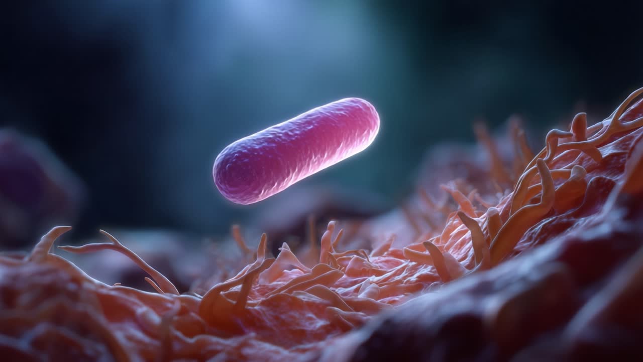 A Stunning Micro View of Bacteria in Motion: Observing the Complex Interactions Between Microorganisms and Their Surroundings in a Vibrant Microscopic Landscape