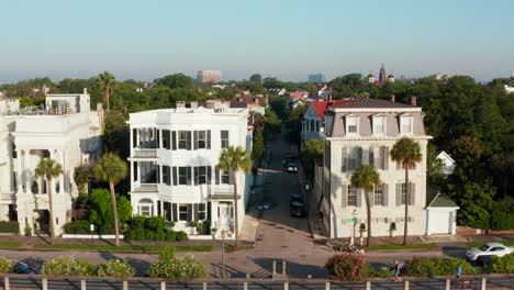 rising aerial at battery in charleston sc