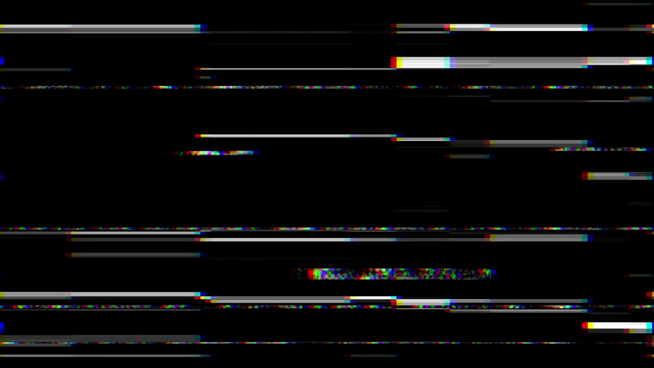 Effetto glitch digitale astratto con linee orizzontali tremolanti