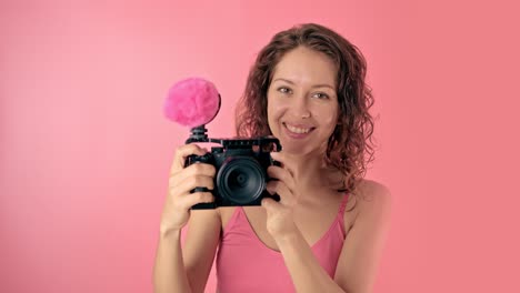 woman with camera