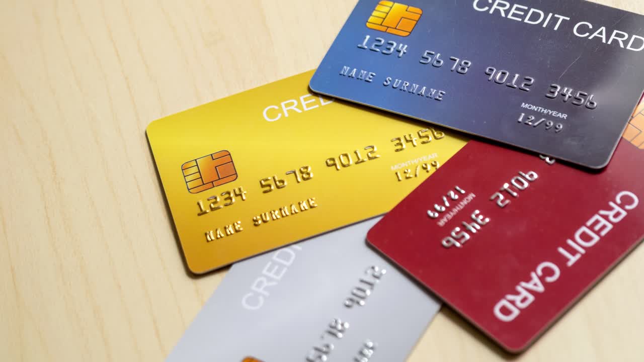 Explore the significance of credit cards in modern financial transactions through a close-up perspective.