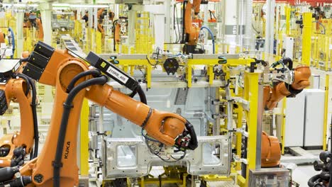 línea de ensamblaje automático de carrocerías de automóviles