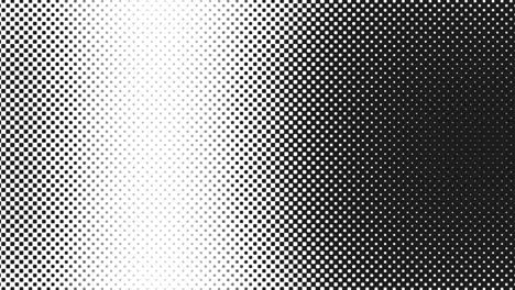 monochromatic black dots in rows pattern