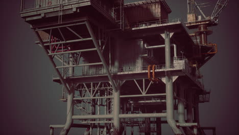 oil rig platform in the ocean