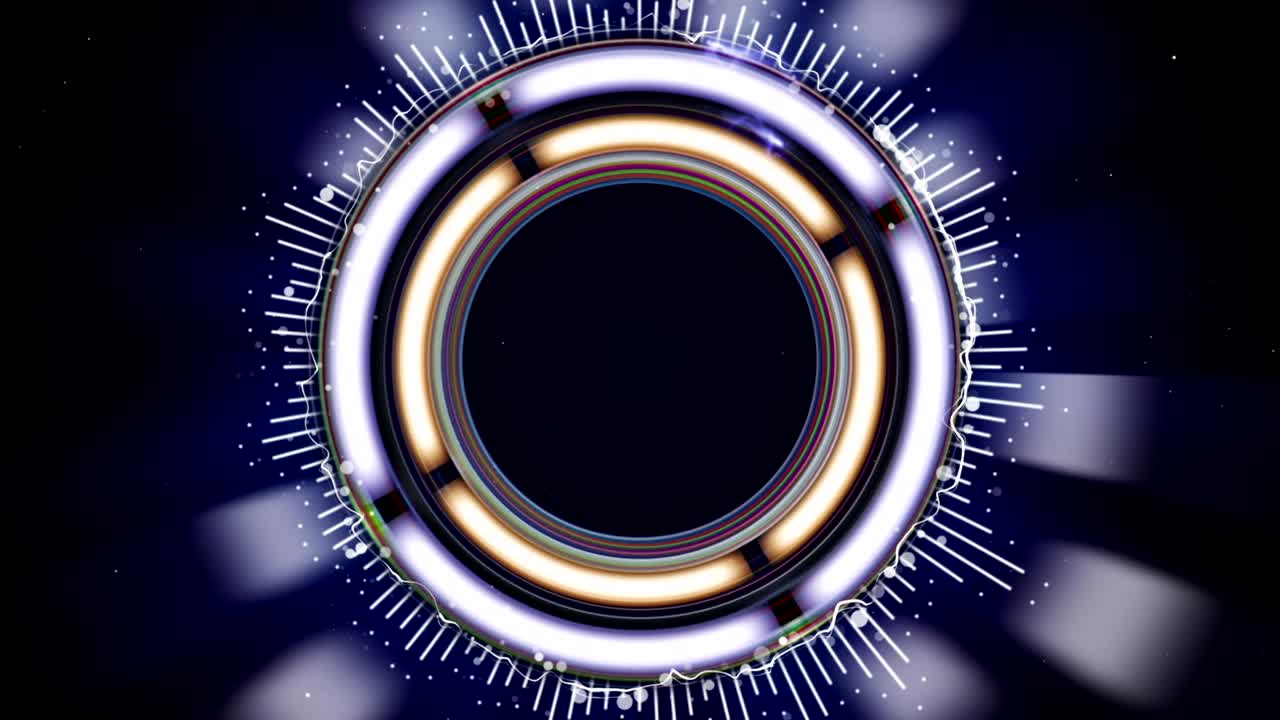 hud espectro de animación todavía, concepto de tecnología abstracta, alcance de francotirador, renderización, fondo, bucle