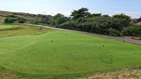 scenic golf course in east sussex, england