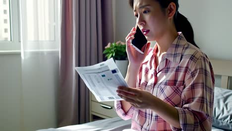 woman stressed about bill payment