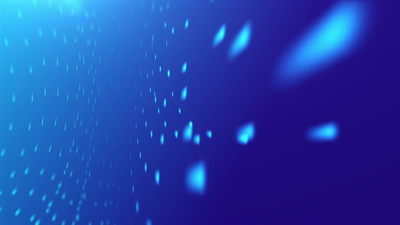 sistema abstracto azul de luces en formación