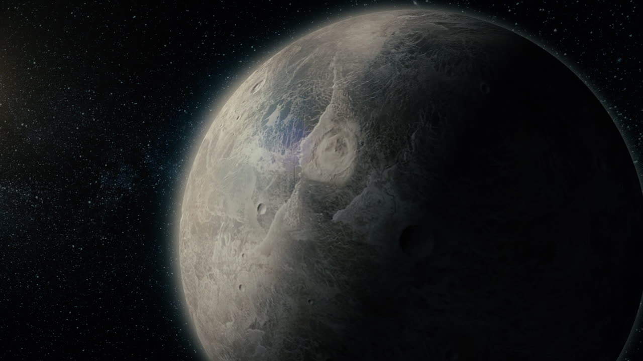 planeta alienígena en el espacio