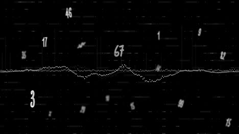 animación del procesamiento de datos financieros