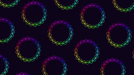 Futuristic-circles-pattern-with-rainbow-neon-rings