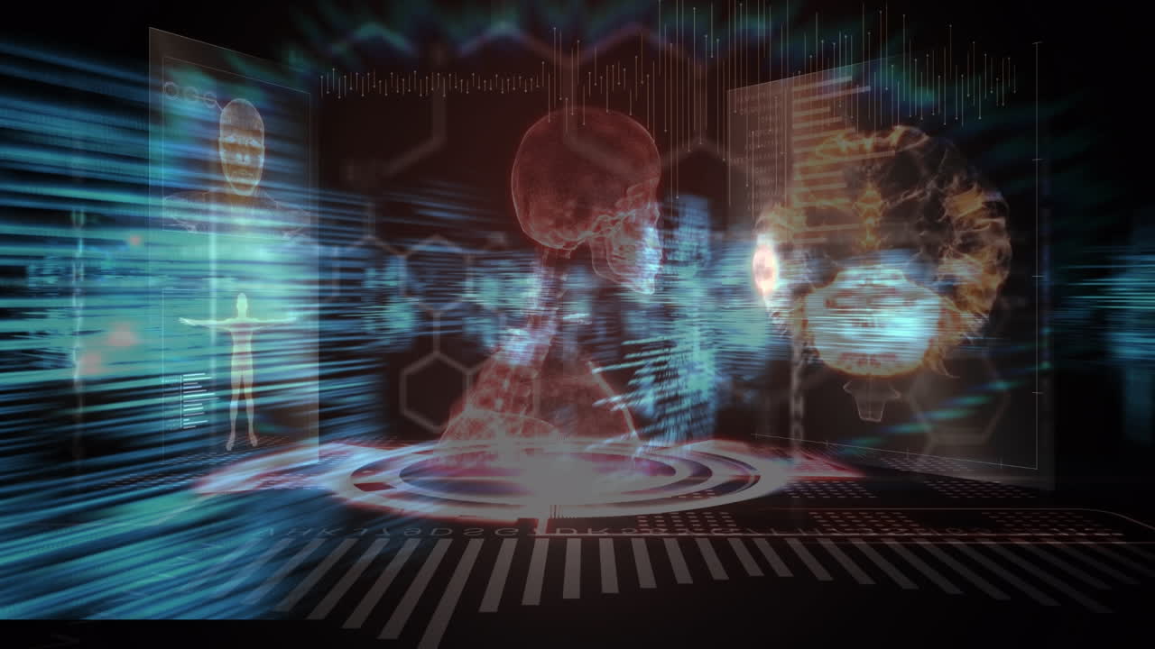 인체의 애니메이션, 분자 회전 및 데이터 처리