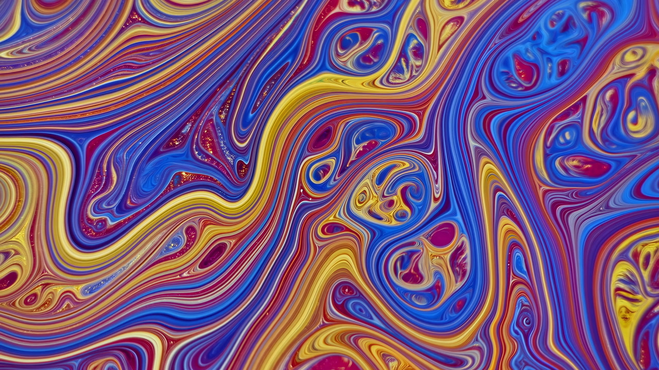 Vibrant Abstract Liquid Art Swirling Background