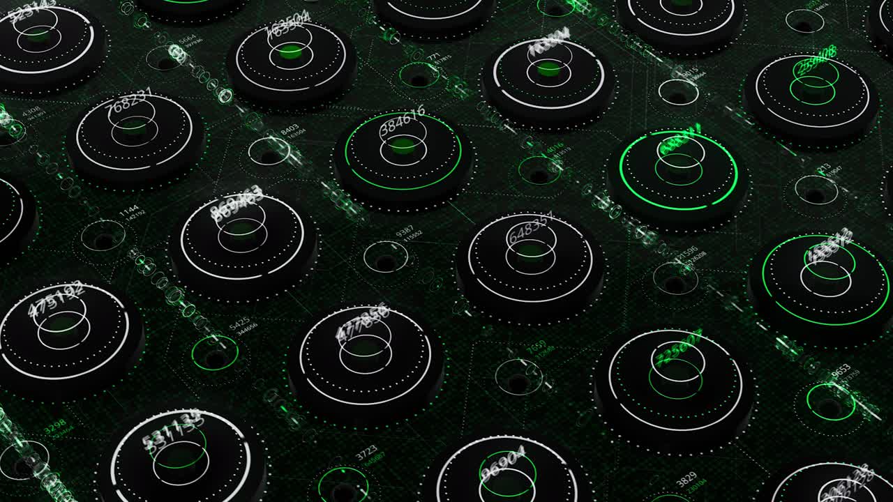 Abstract Futuristic Digital Interface Pattern