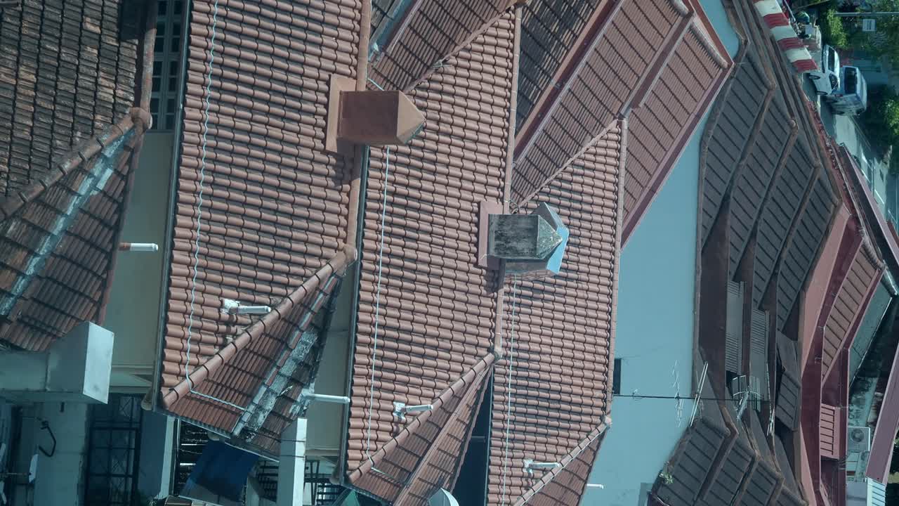 Aerial view of rooftops
