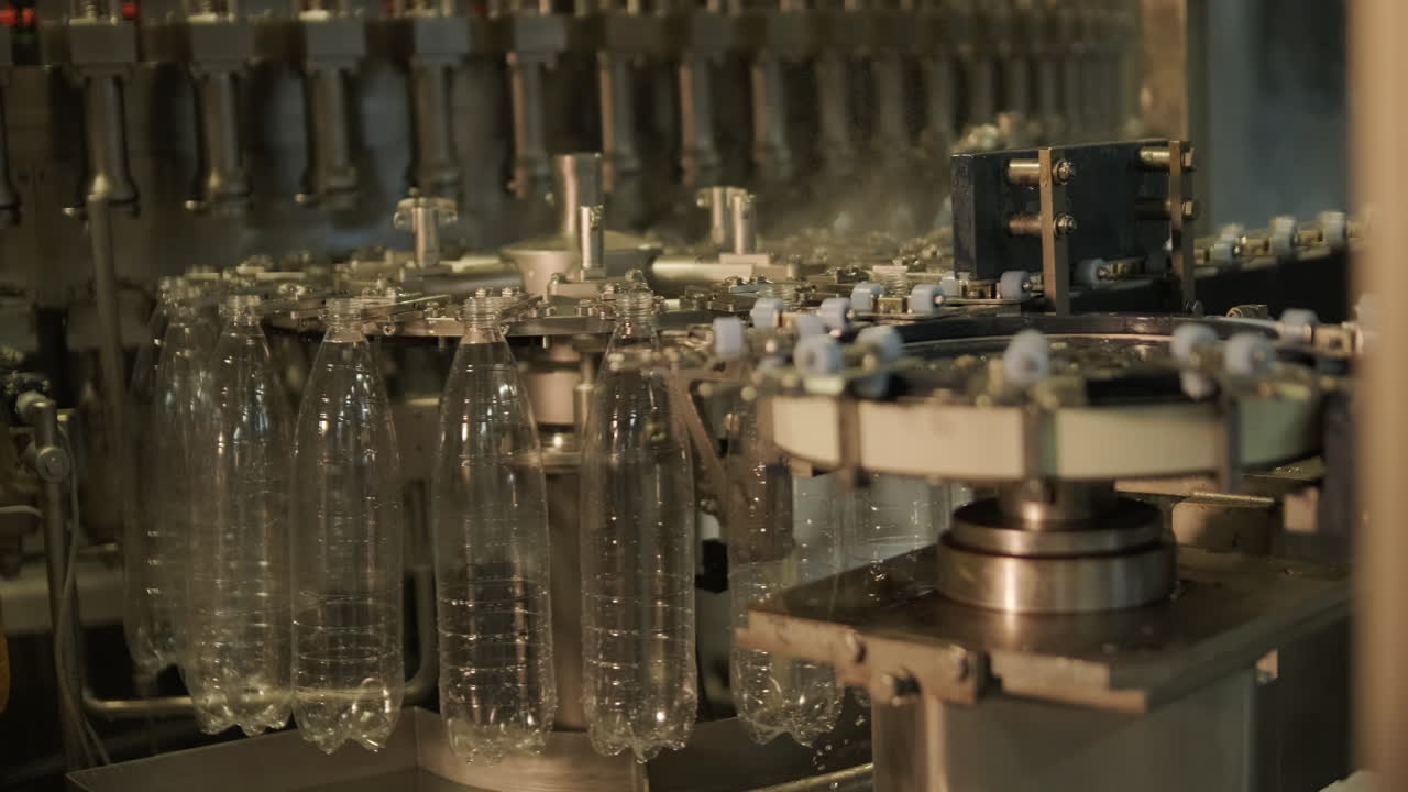Automated Bottle Filling and Capping Machine in Action