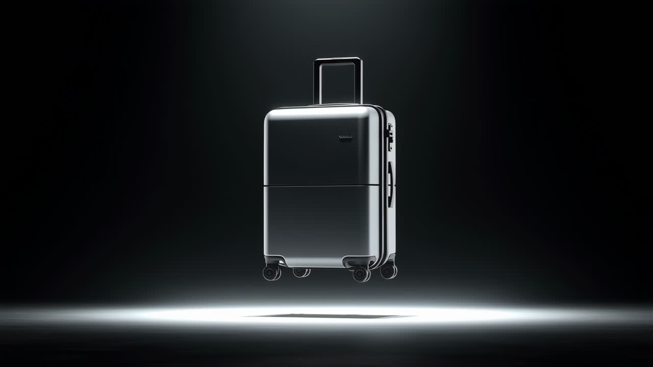 Vali đen bóng bẩy với viền phát sáng