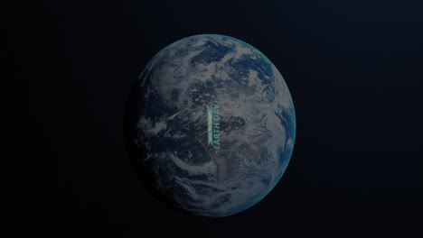 animation of earth day text over globe