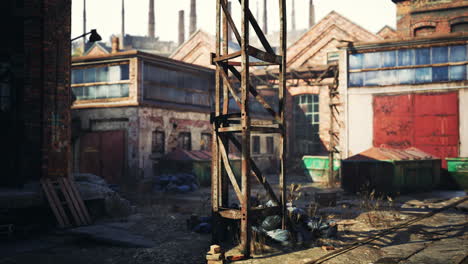 old factory buildings as the symbol of the recession