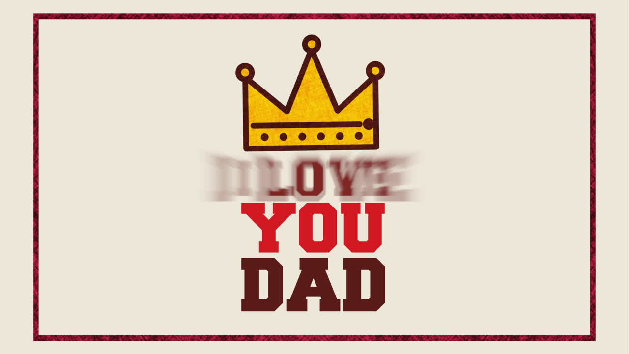 행복한 아버지의 날 디자인, 비디오 애니메이션