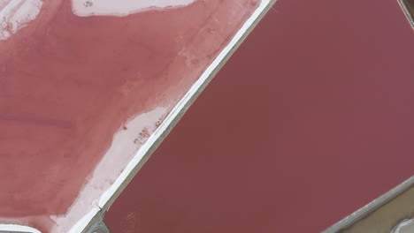 drone view of salt marches in south of france, salt production in aigues-mortes.