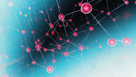 abstract network of molecules