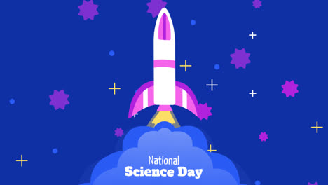 gráfico en movimiento de la colección de historias de instagram del día nacional de la ciencia