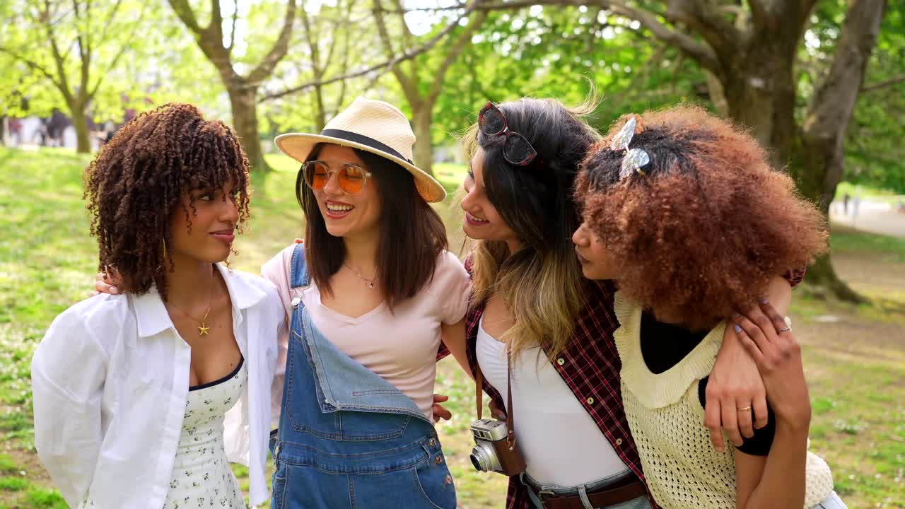 Group of Diverse Women Enjoying Time Together Outdoors